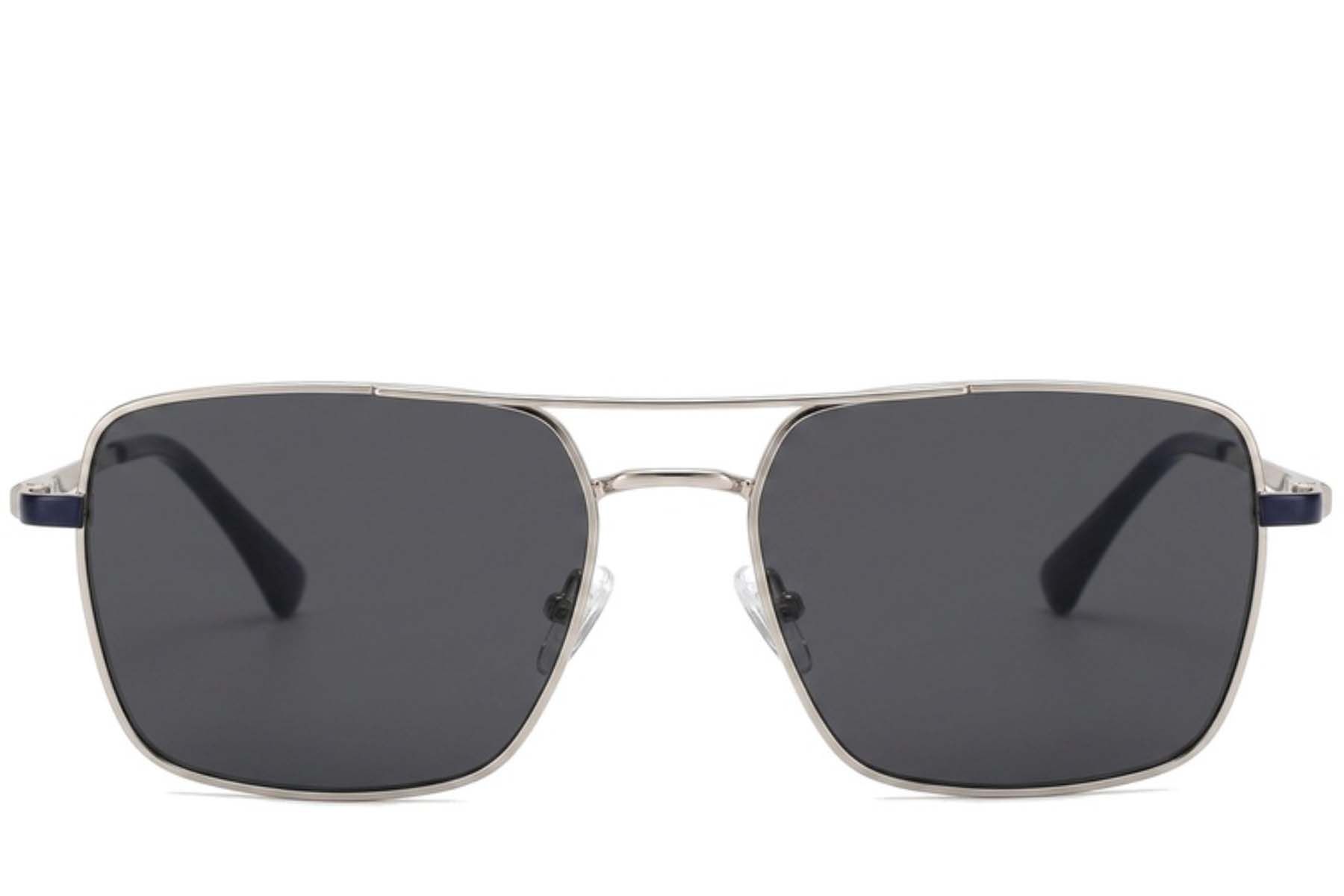 Aviator zonnebril van zilverkleurig metaal #BS2012-1933
