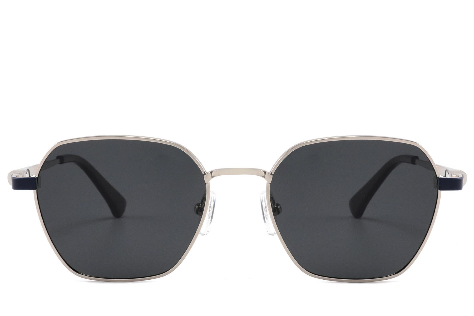 Rectangular Silver Metal Sunglasses #BS2012-1938
