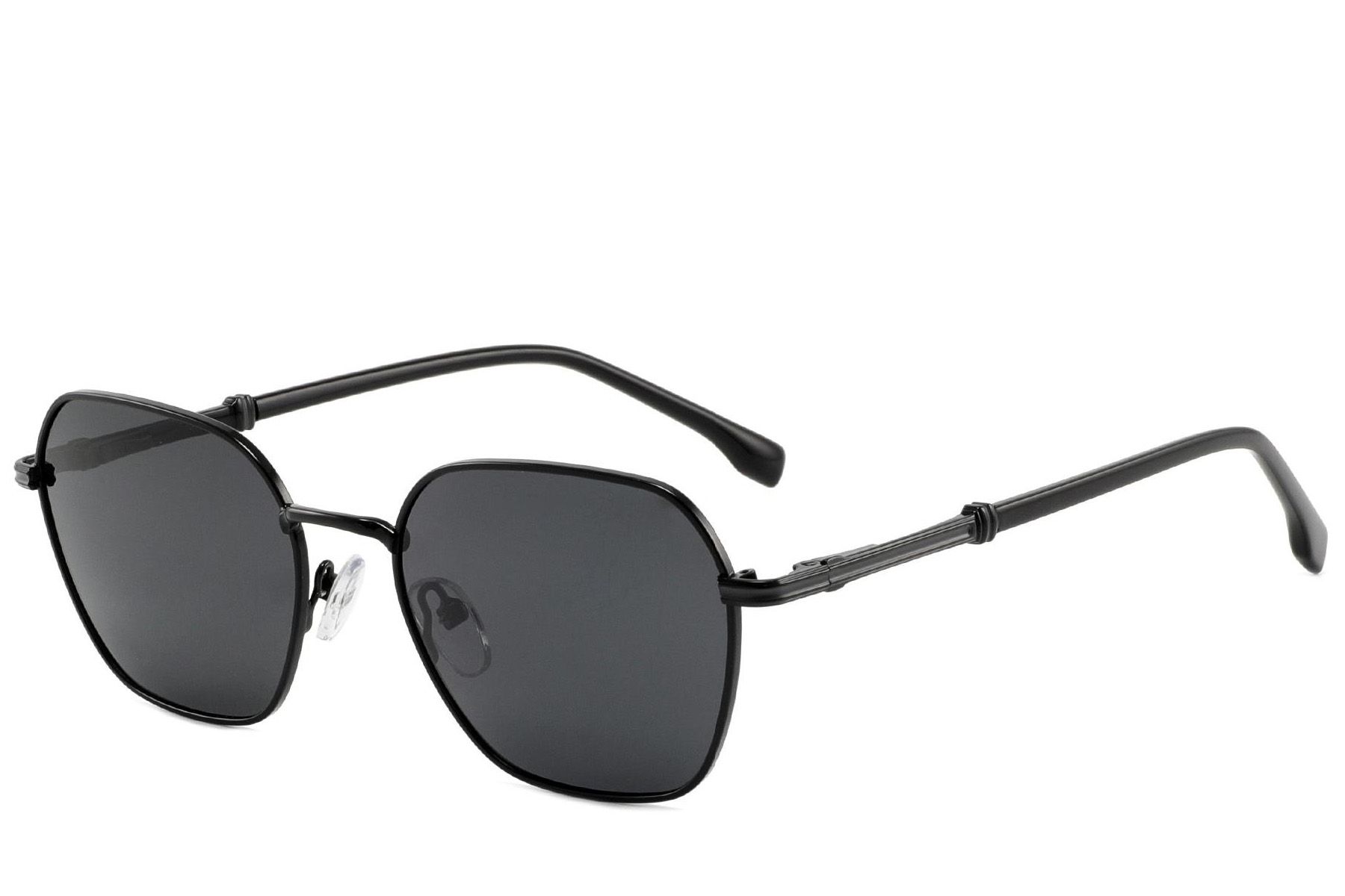 Geometric Black Metal Sunglasses #BS2012-1940