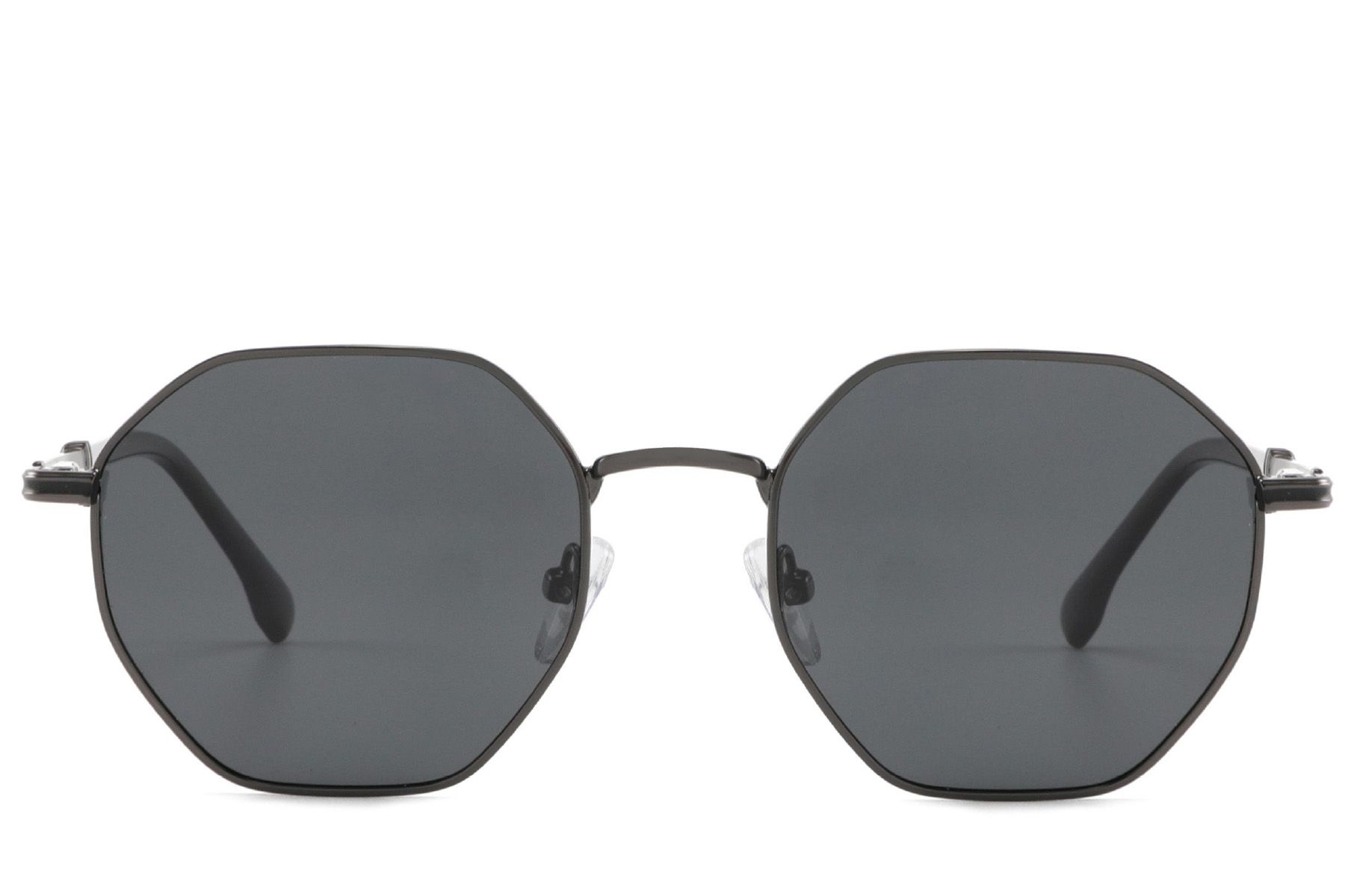 Geometric Grey Metal Sunglasses #BS2012-1952