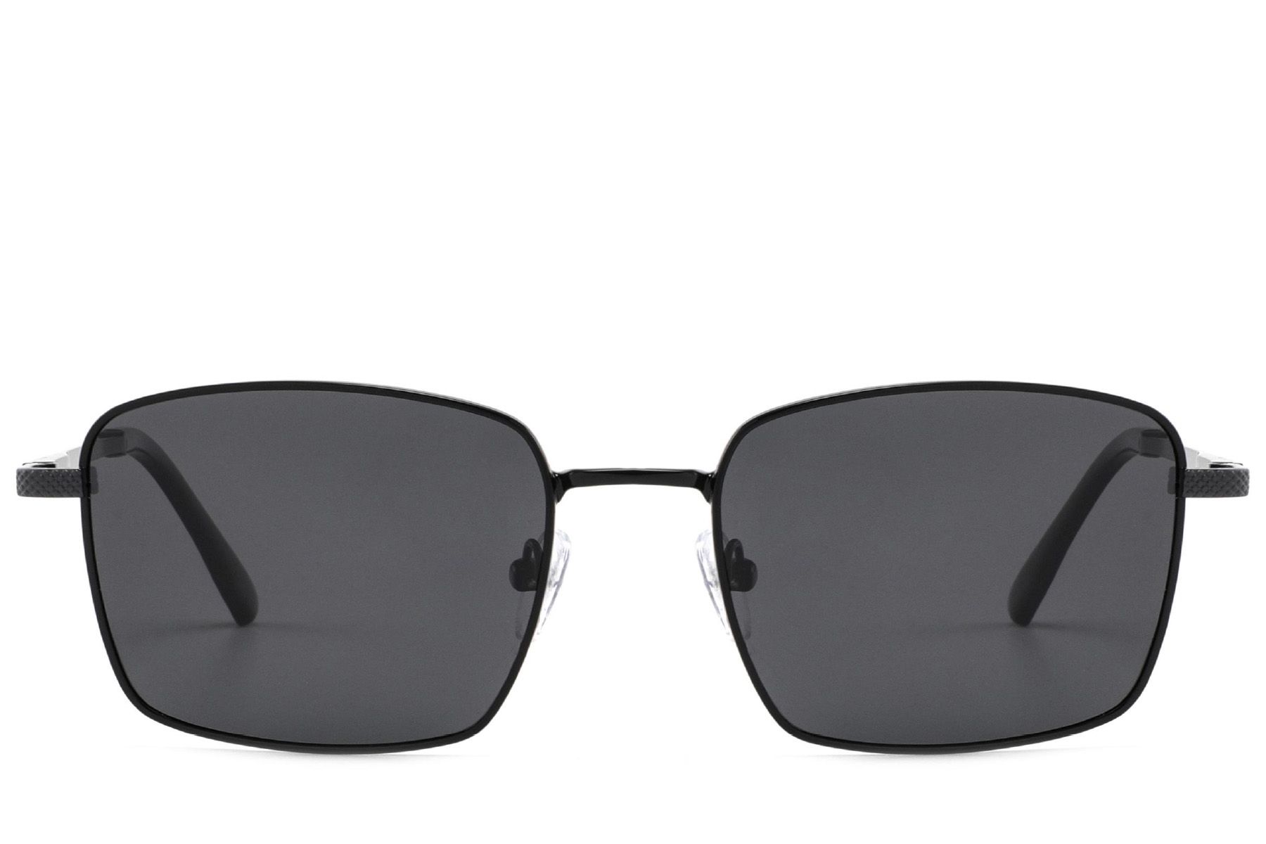Rectangular Black Metal Sunglasses #BS2012-1955