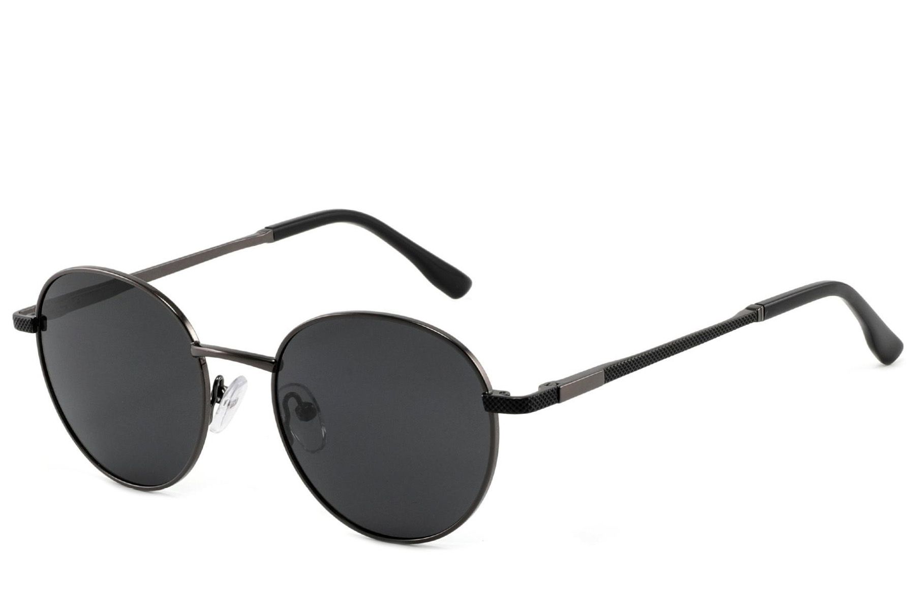 Oval Grey Metal Sunglasses #BS2012-1961