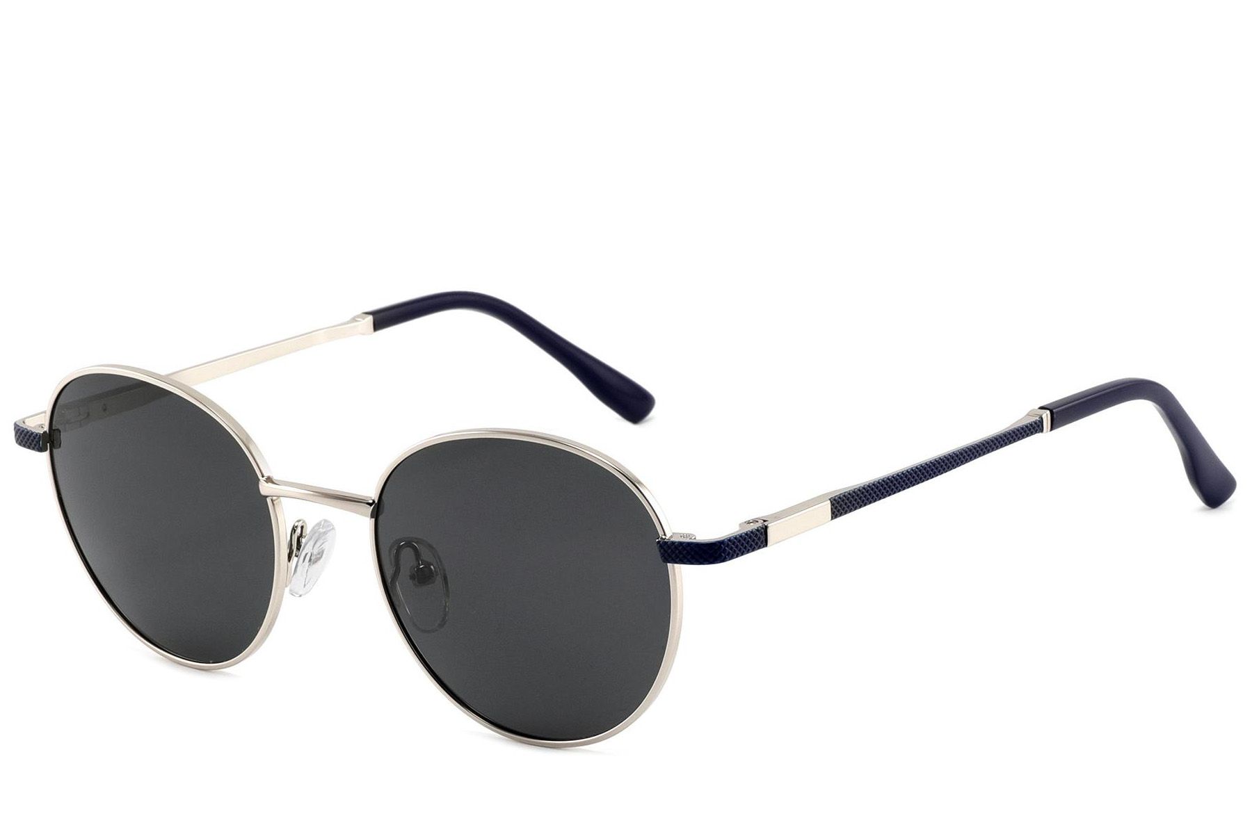 Oval Silver Metal Sunglasses #BS2012-1963