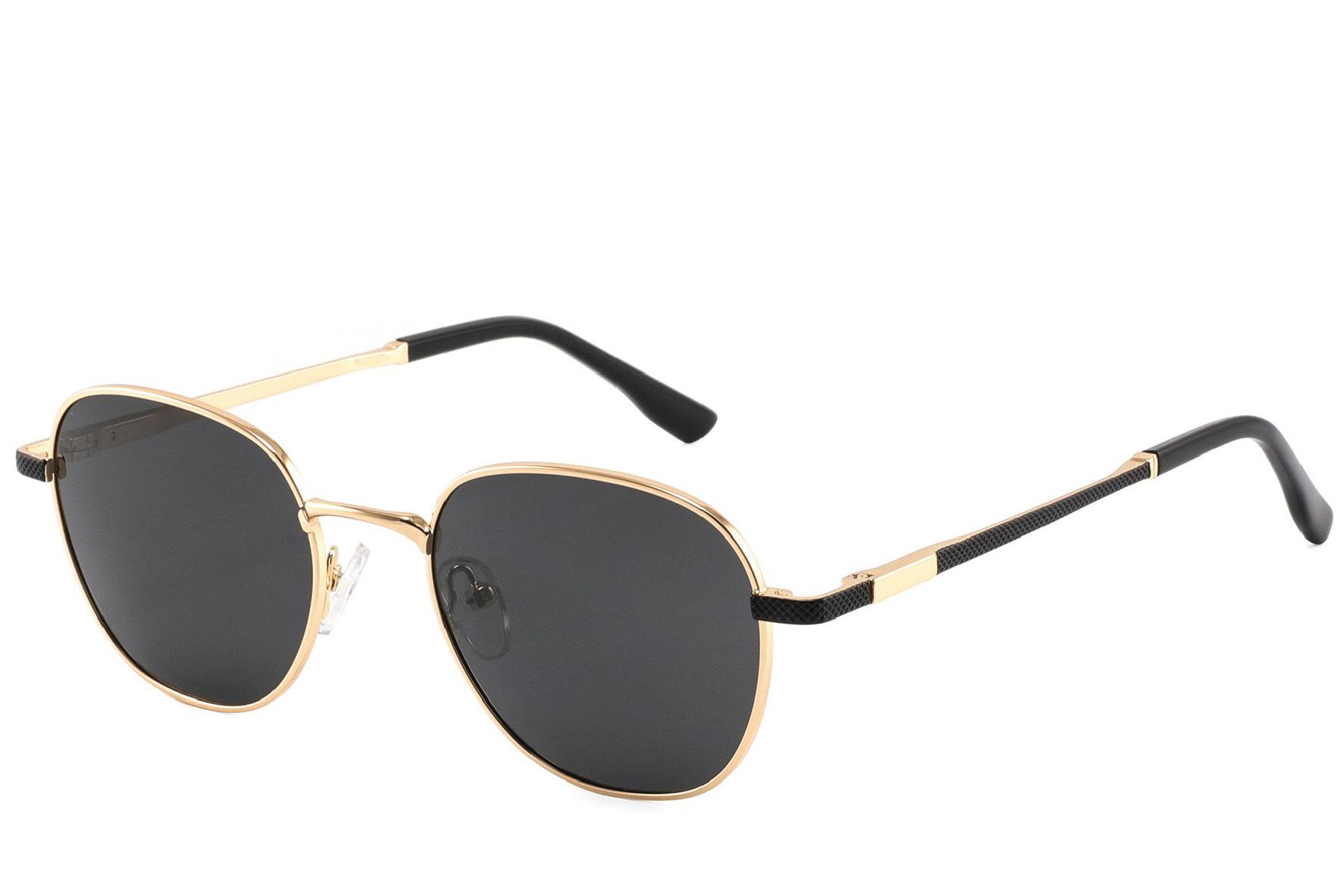 Oval Golden Metal Sunglasses #BS2012-1967