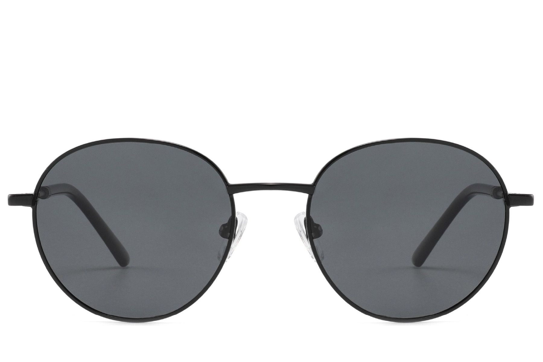 Oval Black Metal Sunglasses #BS2012-1975