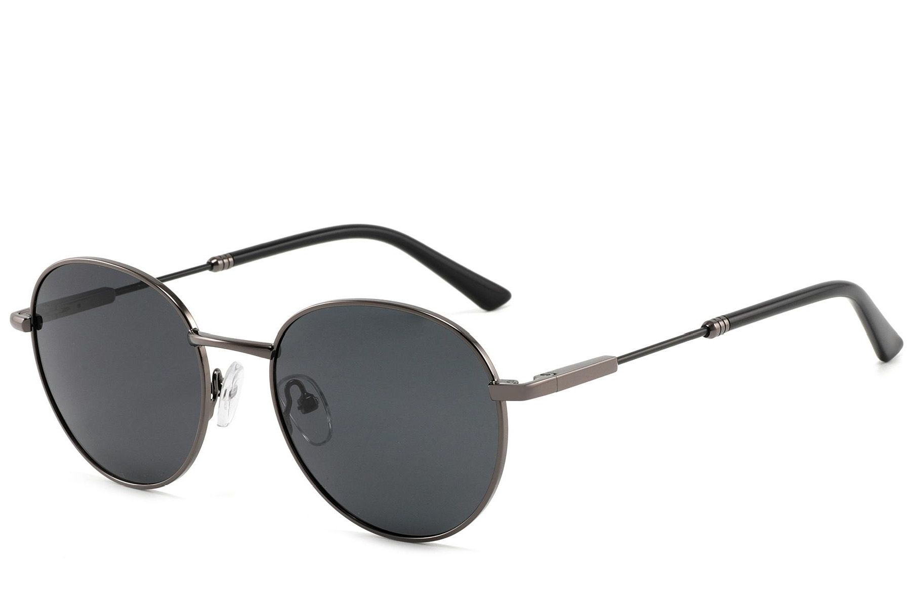 Oval Grey Metal Sunglasses #BS2012-1976
