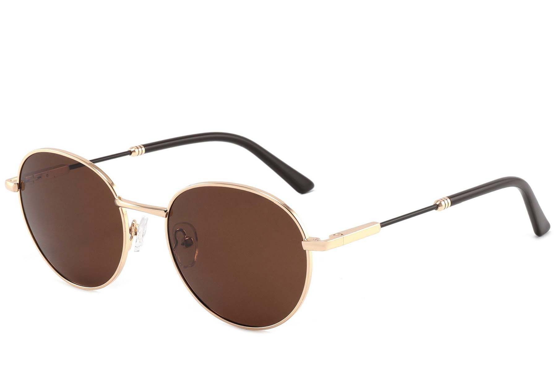 Oval Golden Metal Sunglasses #BS2012-1979