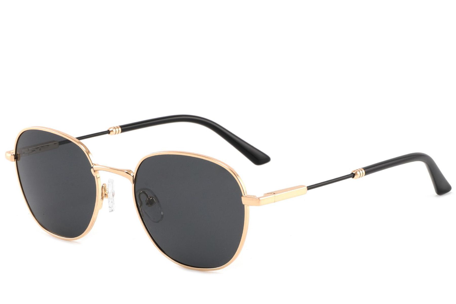 Oval Golden Metal Sunglasses #BS2012-1982