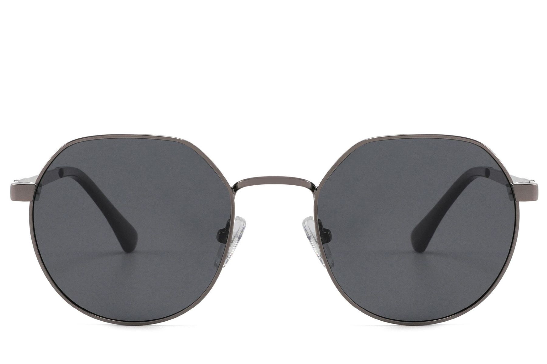 Oval Grey Metal Sunglasses #BS2012-1991