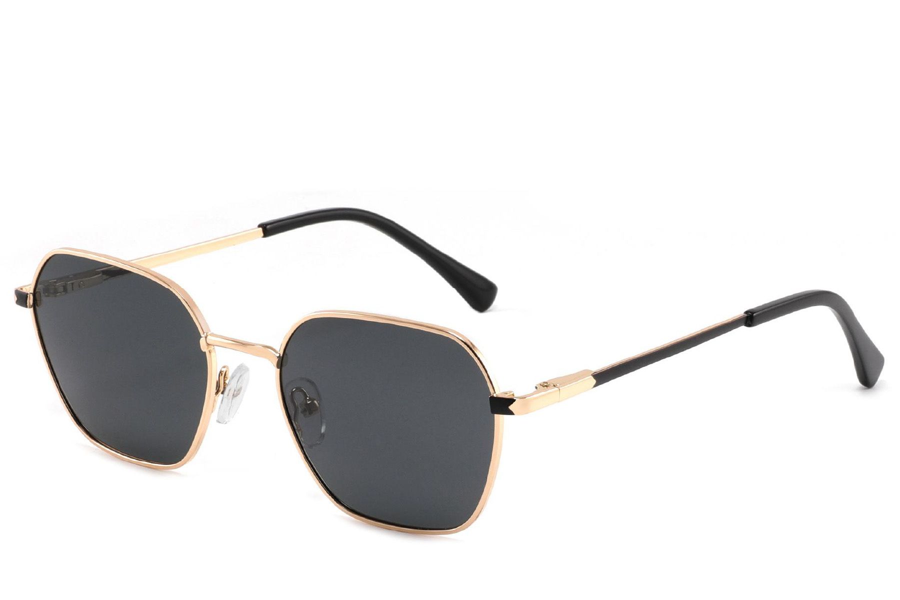 Geometric Golden Metal Sunglasses #BS2012-2002