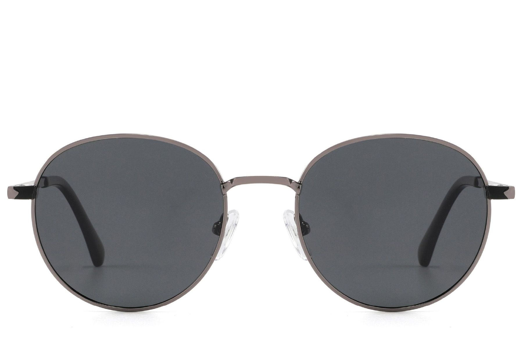 Oval Grey Metal Sunglasses #BS2012-2006