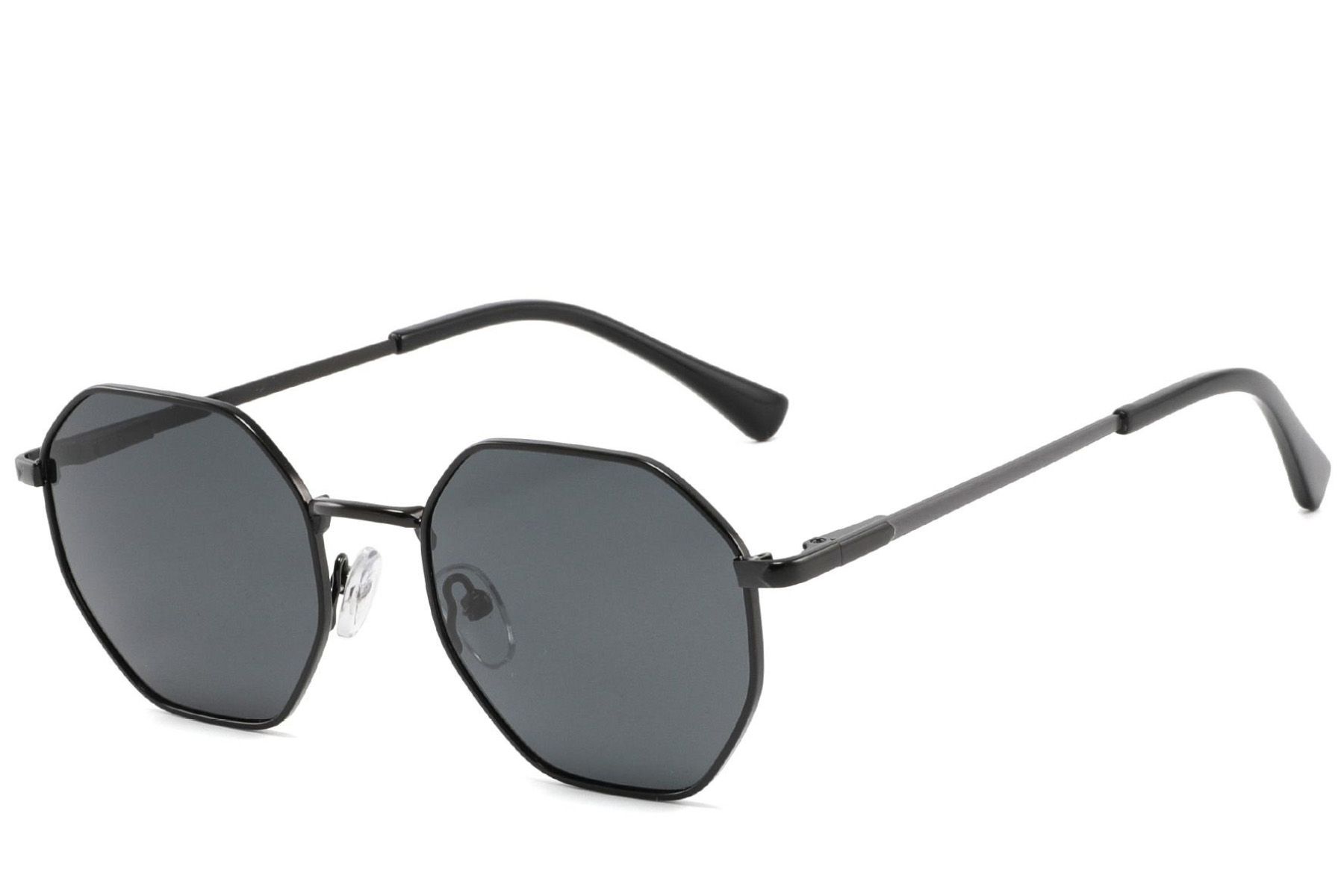 Geometric Black Metal Sunglasses #BS2012-2010