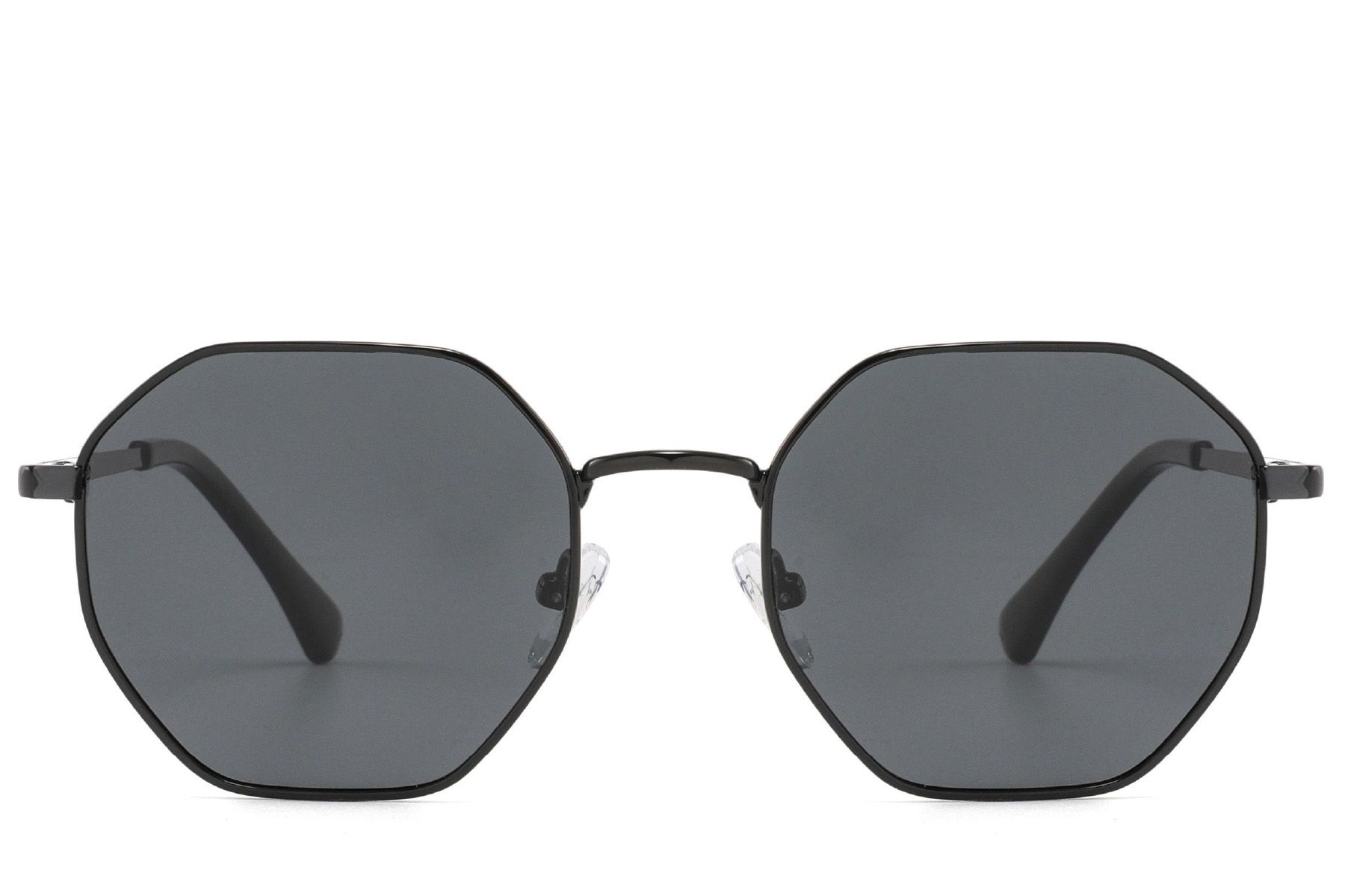 Geometric Black Metal Sunglasses #BS2012-2010