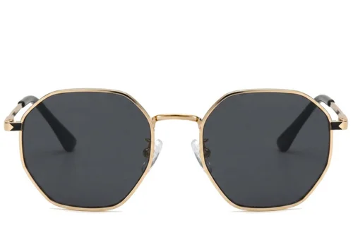 Geometric Golden Metal Sunglasses #BS2012-2012
