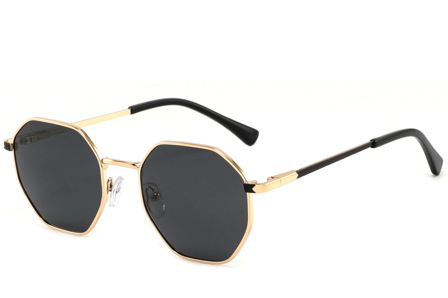 Geometric Golden Metal Sunglasses #BS2012-2012