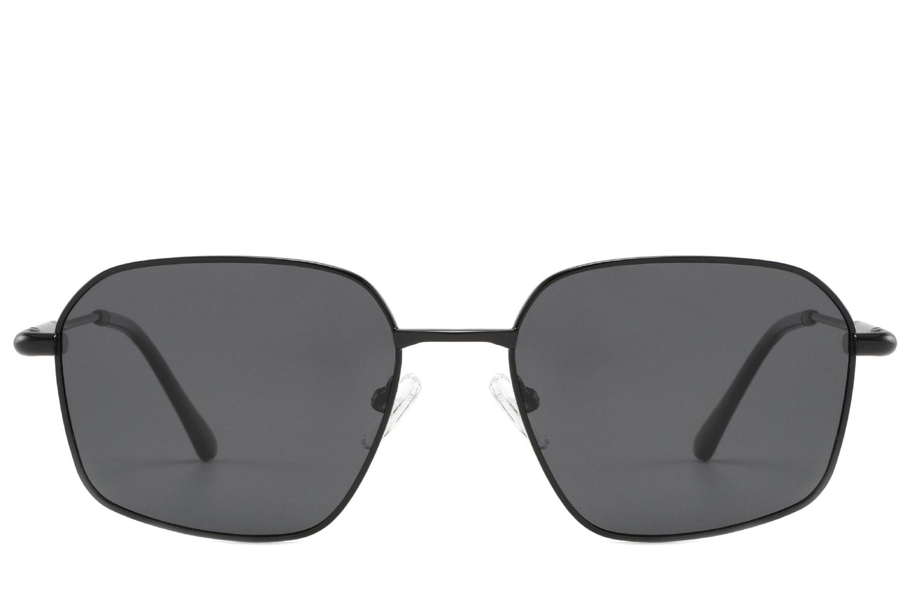 Rectangular Black Metal Sunglasses #BS2012-2015