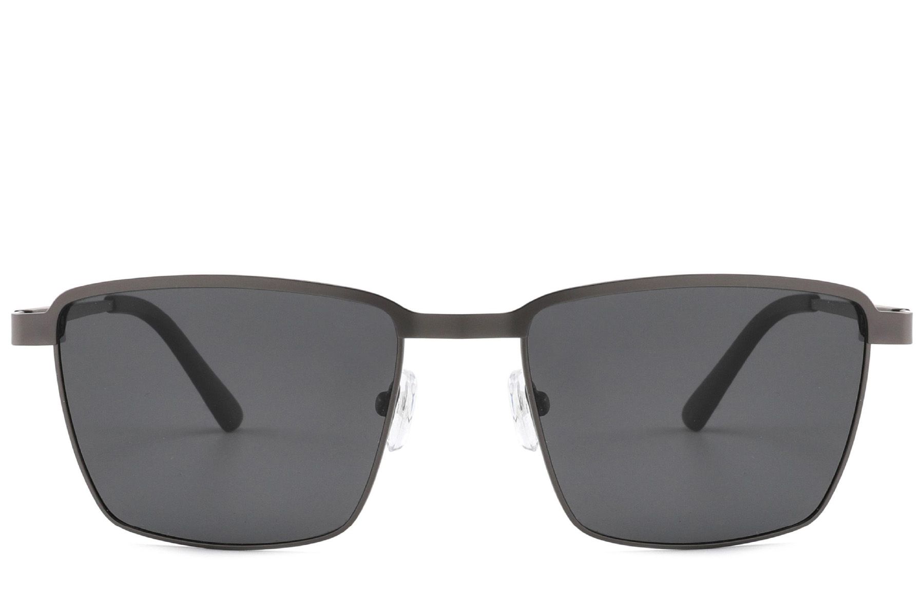 Rectangular Grey Metal Sunglasses #BS2012-2036