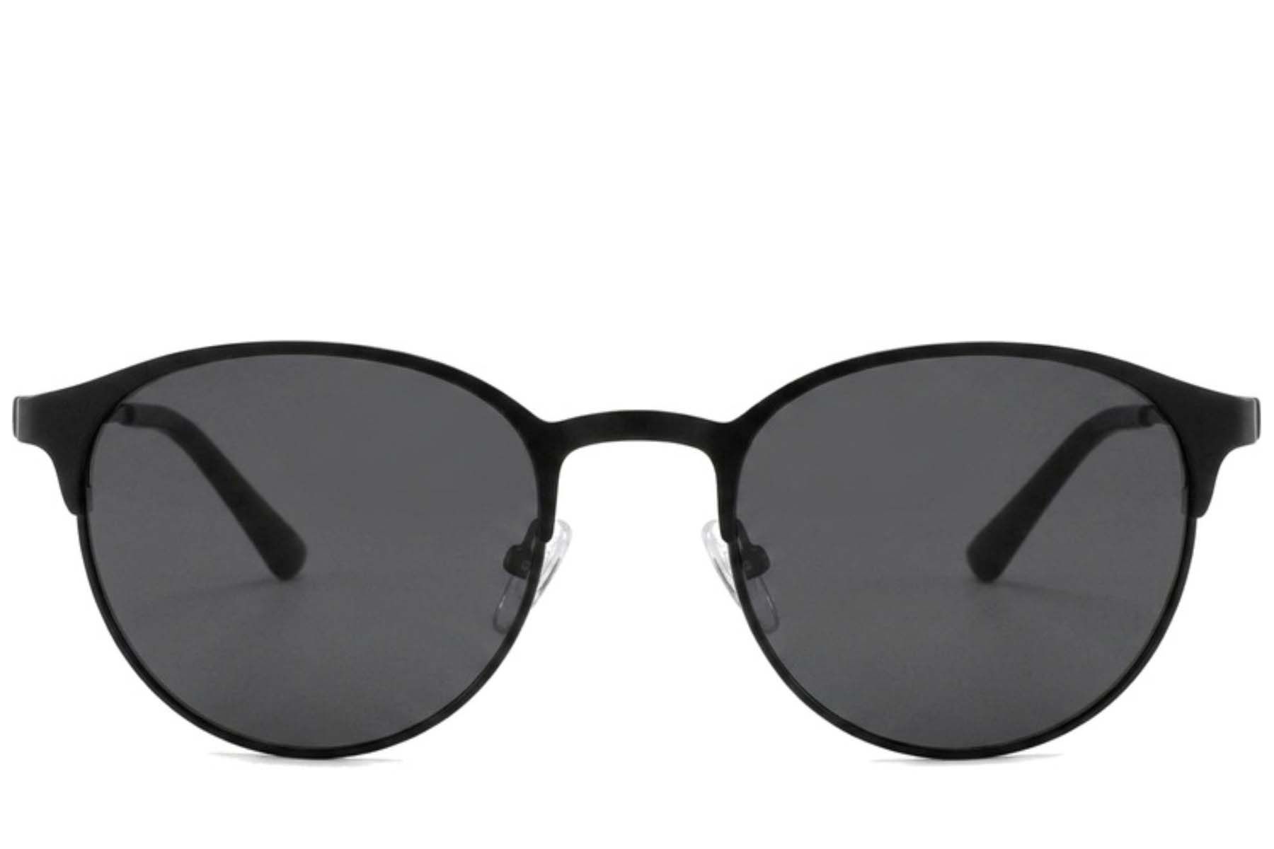 Gafas de sol ovaladas de metal negro #BS2012-2040