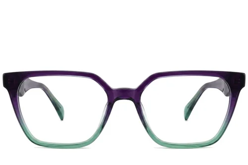 Lunettes rectangulaires en acétate violet #BS2012-2057