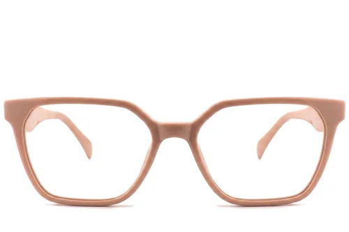 Lunettes rectangulaires en acétate rose #BS2012-2058