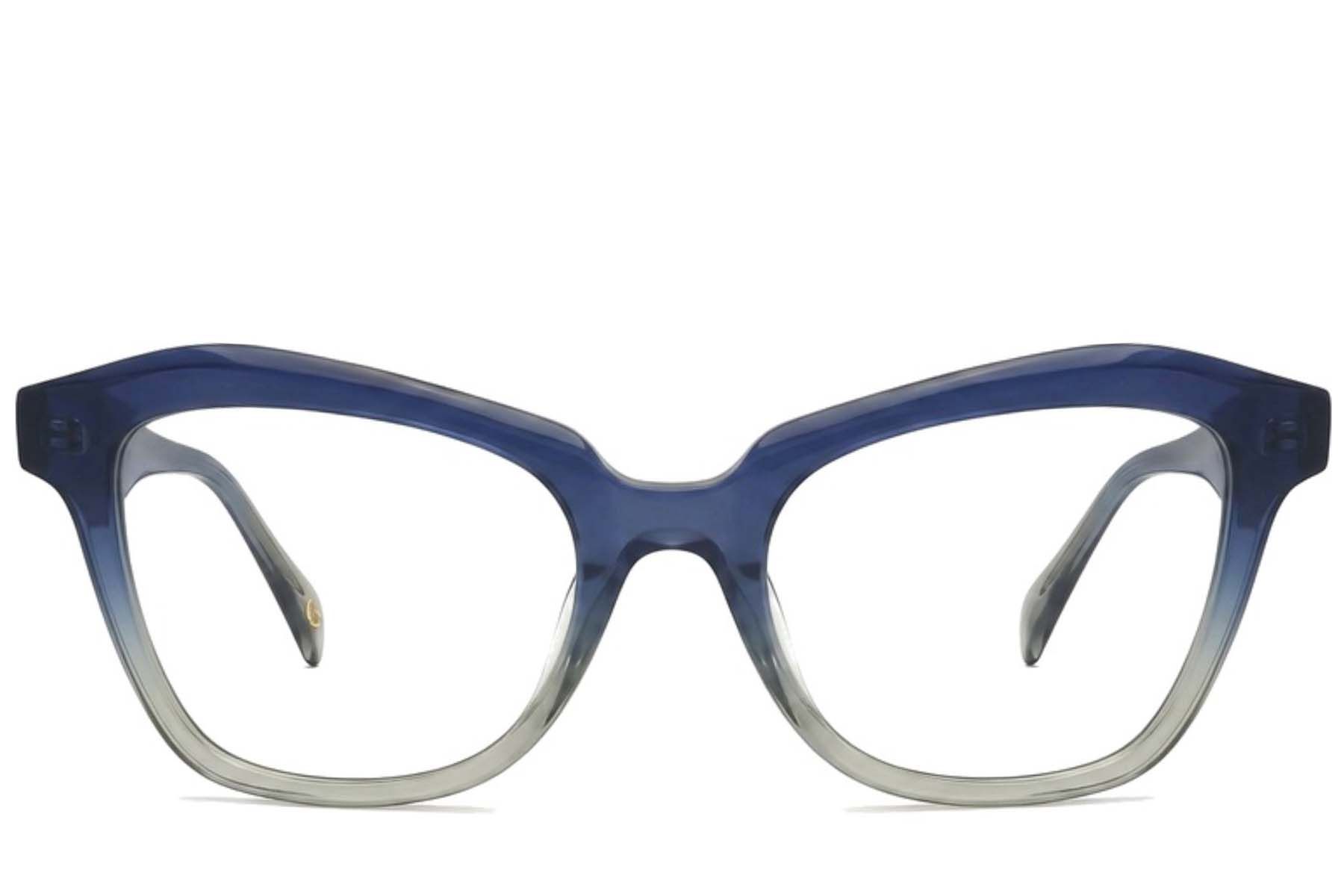 Vasos de acetato azul con diseño de mariposa #BS2012-2066