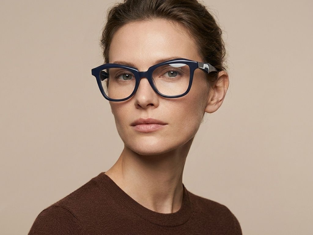 Occhiali in acetato blu farfalla #BS2012-2067