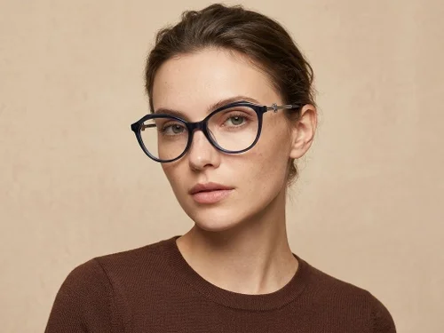 Lunettes en acétate bleu papillon #BS2012-2073