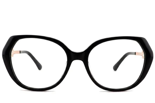 Lunettes papillon en acétate noir #BS2012-2074