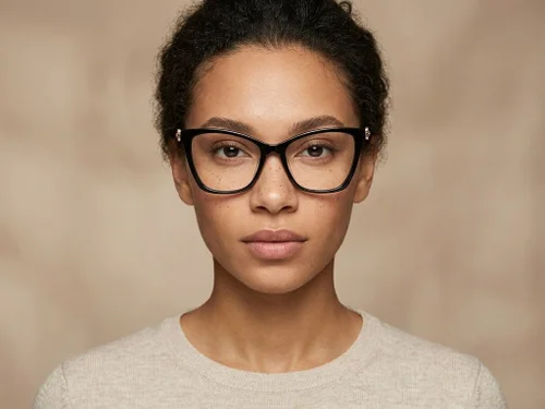 Lunettes papillon en acétate noir #BS2012-2078