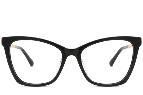 Lunettes papillon en acétate noir #BS2012-2078