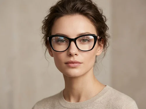 Lunettes papillon en acétate noir #BS2012-2080