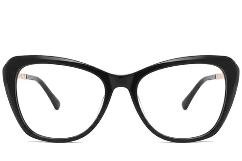Lunettes papillon en acétate noir #BS2012-2080
