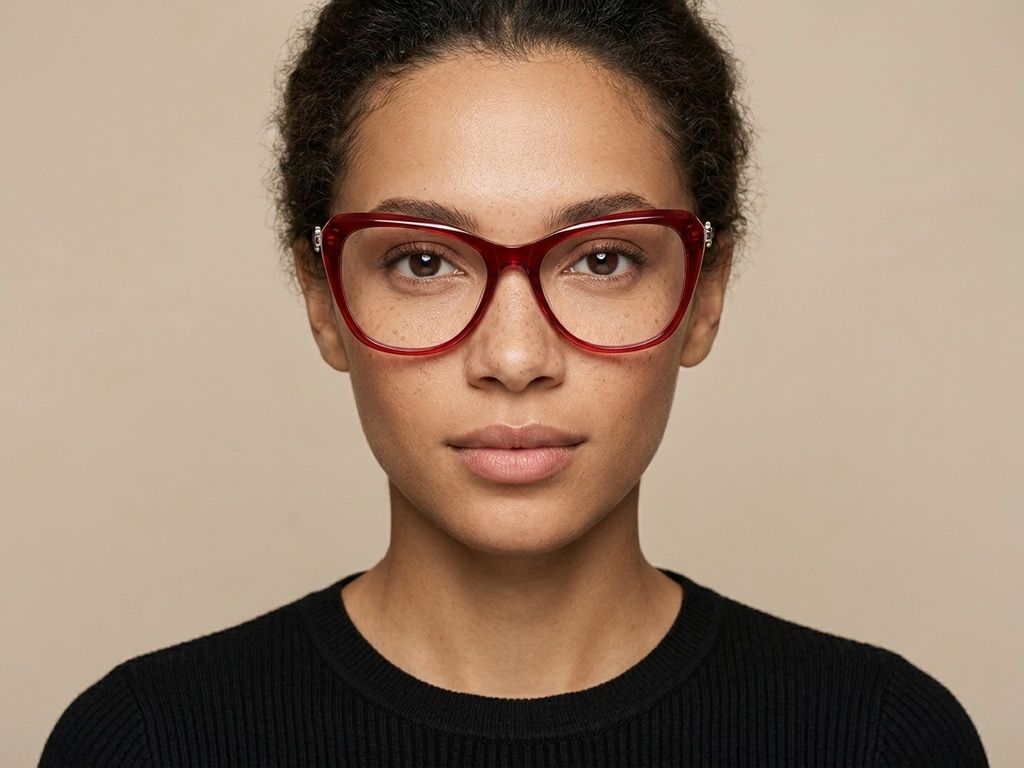 Butterfly Red Acetate Glasses #BS2012-2081
