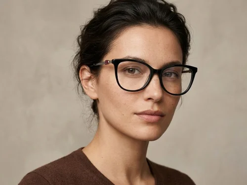 Lunettes papillon en acétate noir #BS2012-2083