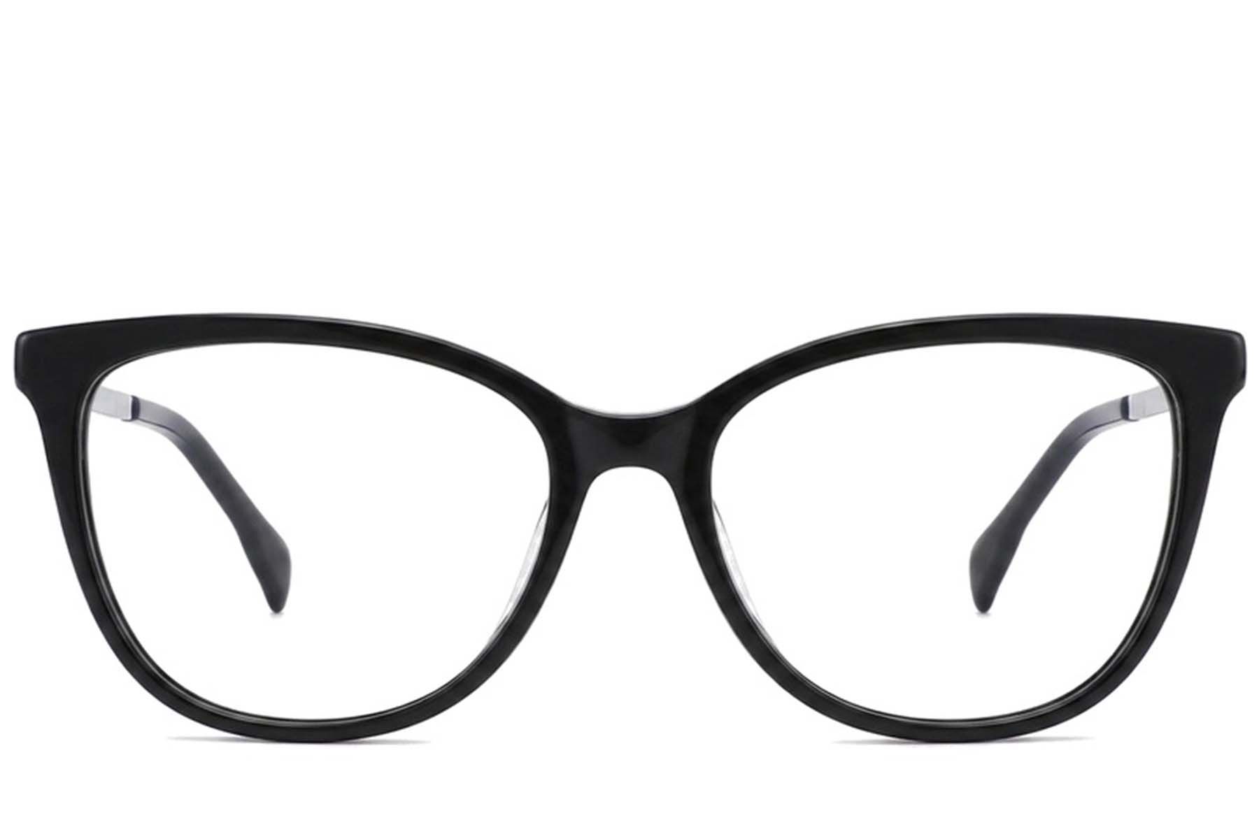 Gafas de acetato negro con forma de mariposa #BS2012-2083