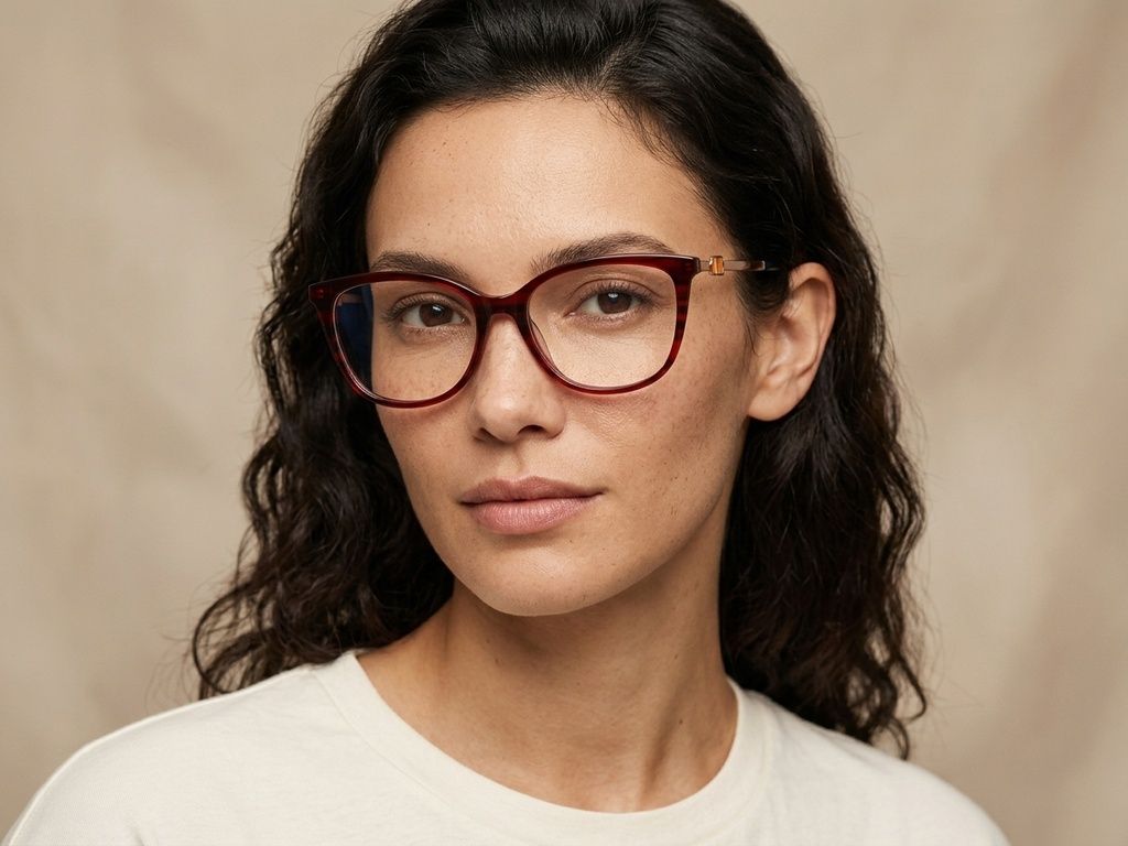 Butterfly Red Acetate Glasses #BS2012-2086
