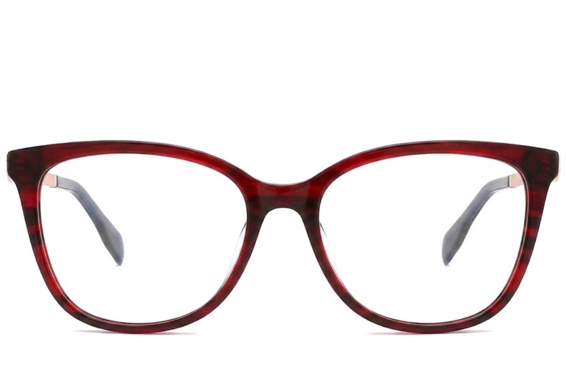 Butterfly Red Acetate Glasses #BS2012-2086