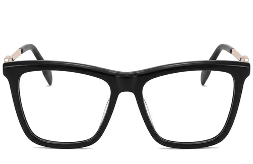 Lunettes rectangulaires en acétate noir #BS2012-2087