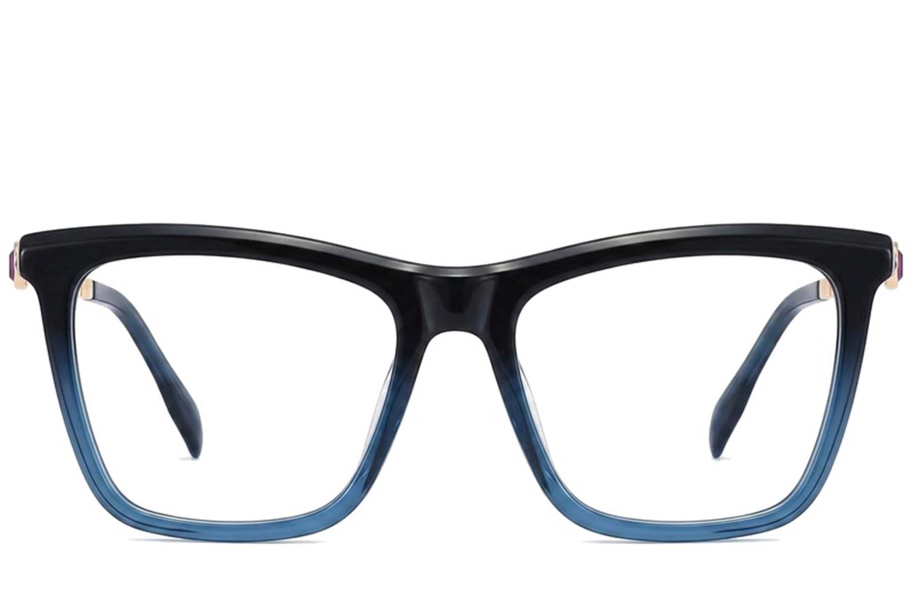 Rectangular Blue Acetate Glasses #BS2012-2090