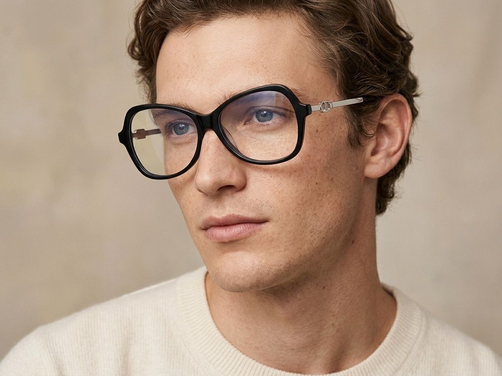 Butterfly Black Acetate Glasses #BS2012-2094