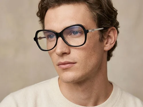 Lunettes papillon en acétate noir #BS2012-2094