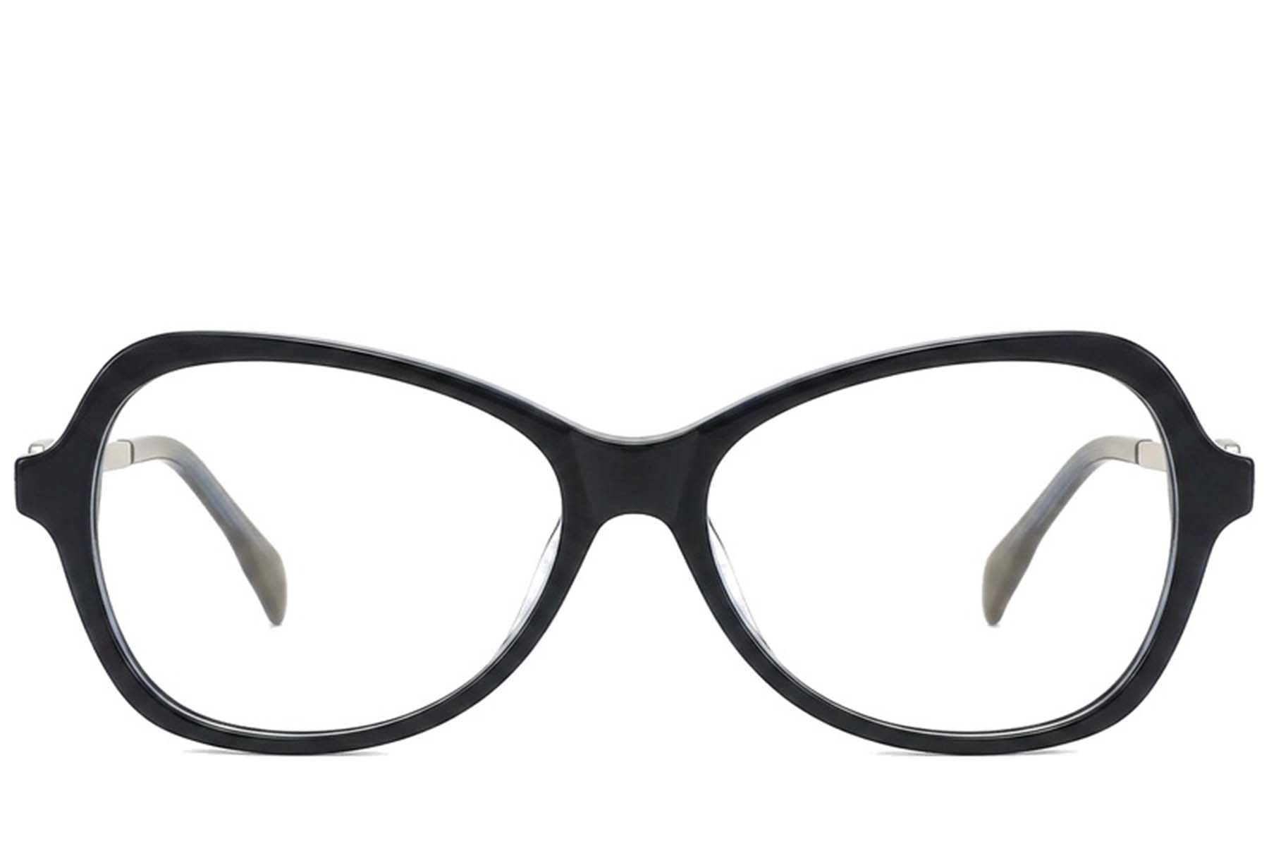 Butterfly Black Acetate Glasses #BS2012-2094
