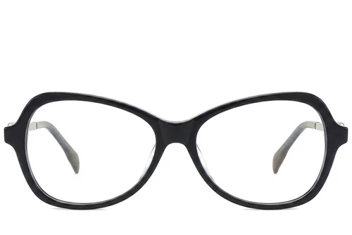 Lunettes papillon en acétate noir #BS2012-2094