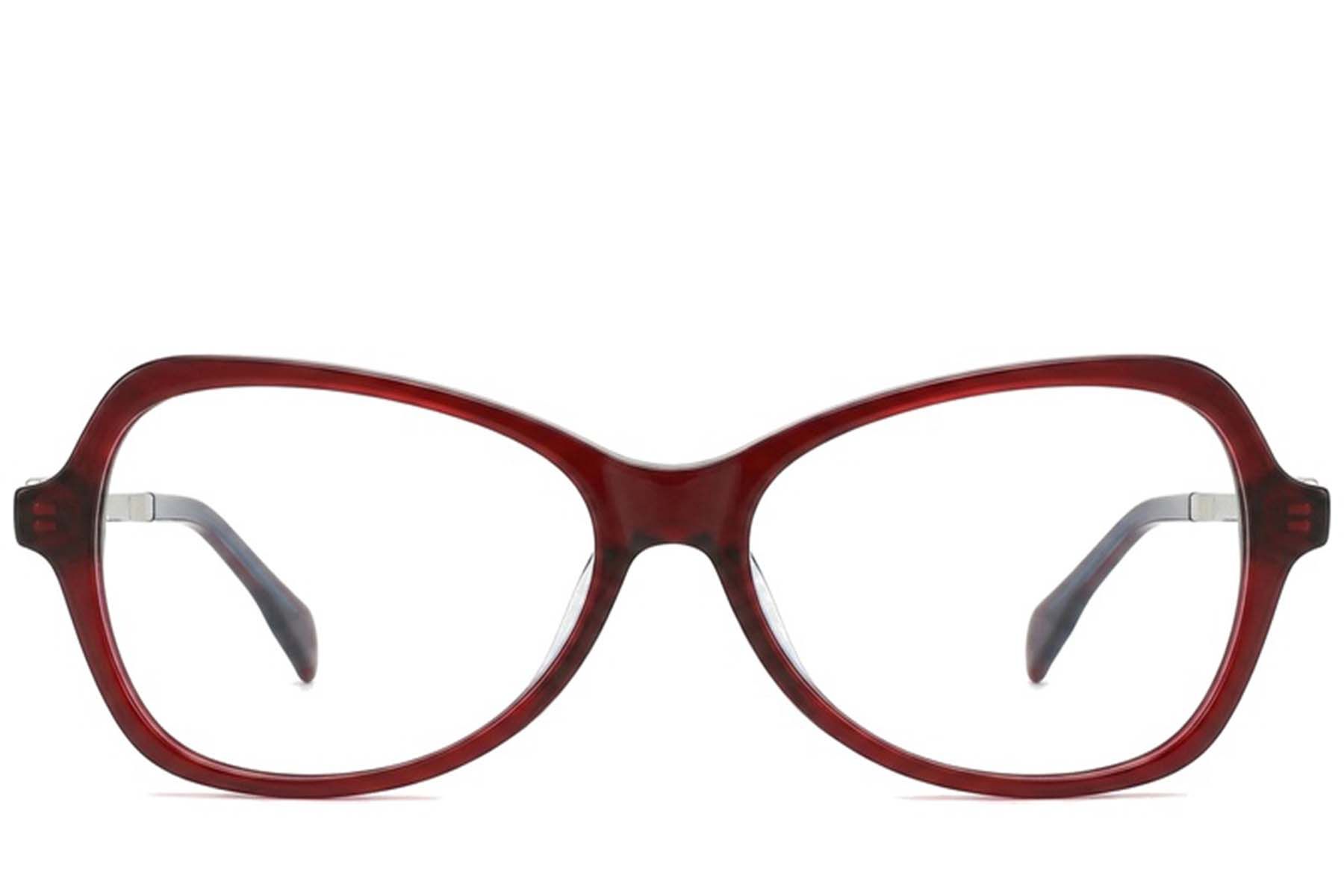 Butterfly Red Acetate Glasses #BS2012-2095