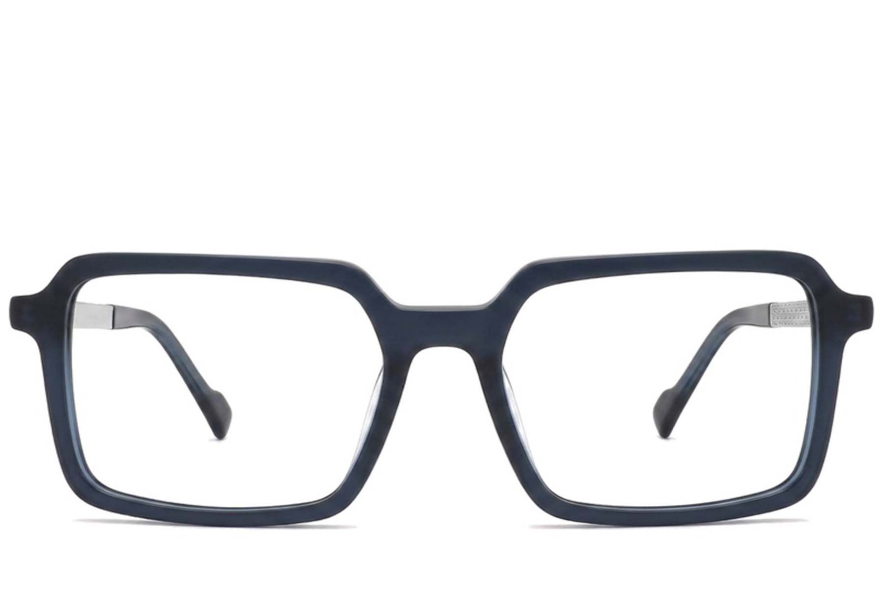 Bicchieri rettangolari in acetato blu #BS2012-2106