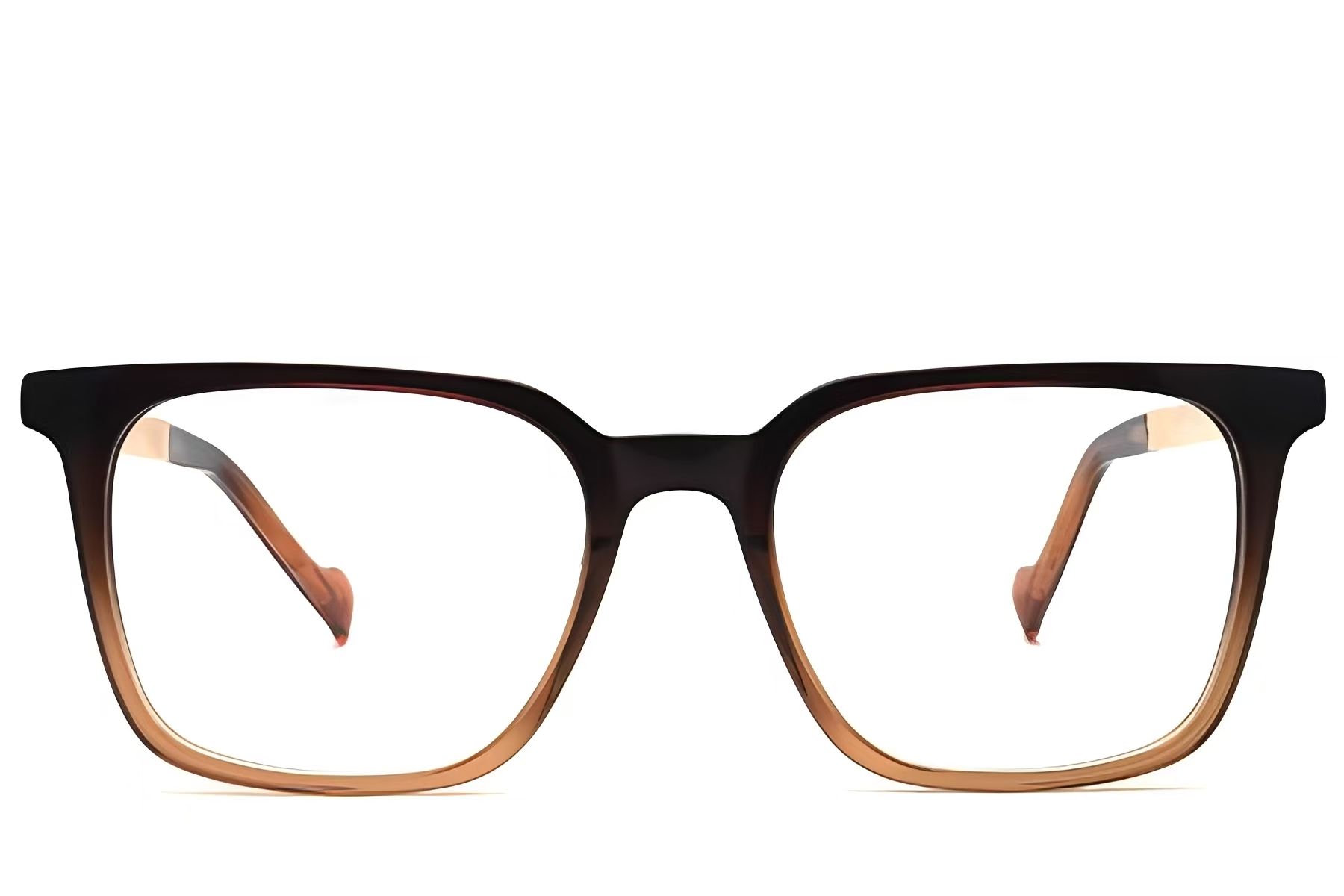 Rectangular Brown Acetate Glasses #BS2012-2114