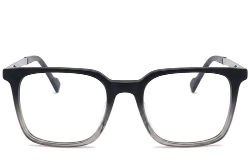 Verres rectangulaires en acétate gris #BS2012-2115