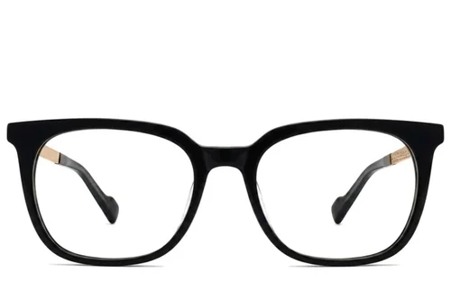Lunettes rectangulaires en acétate noir #BS2012-2117