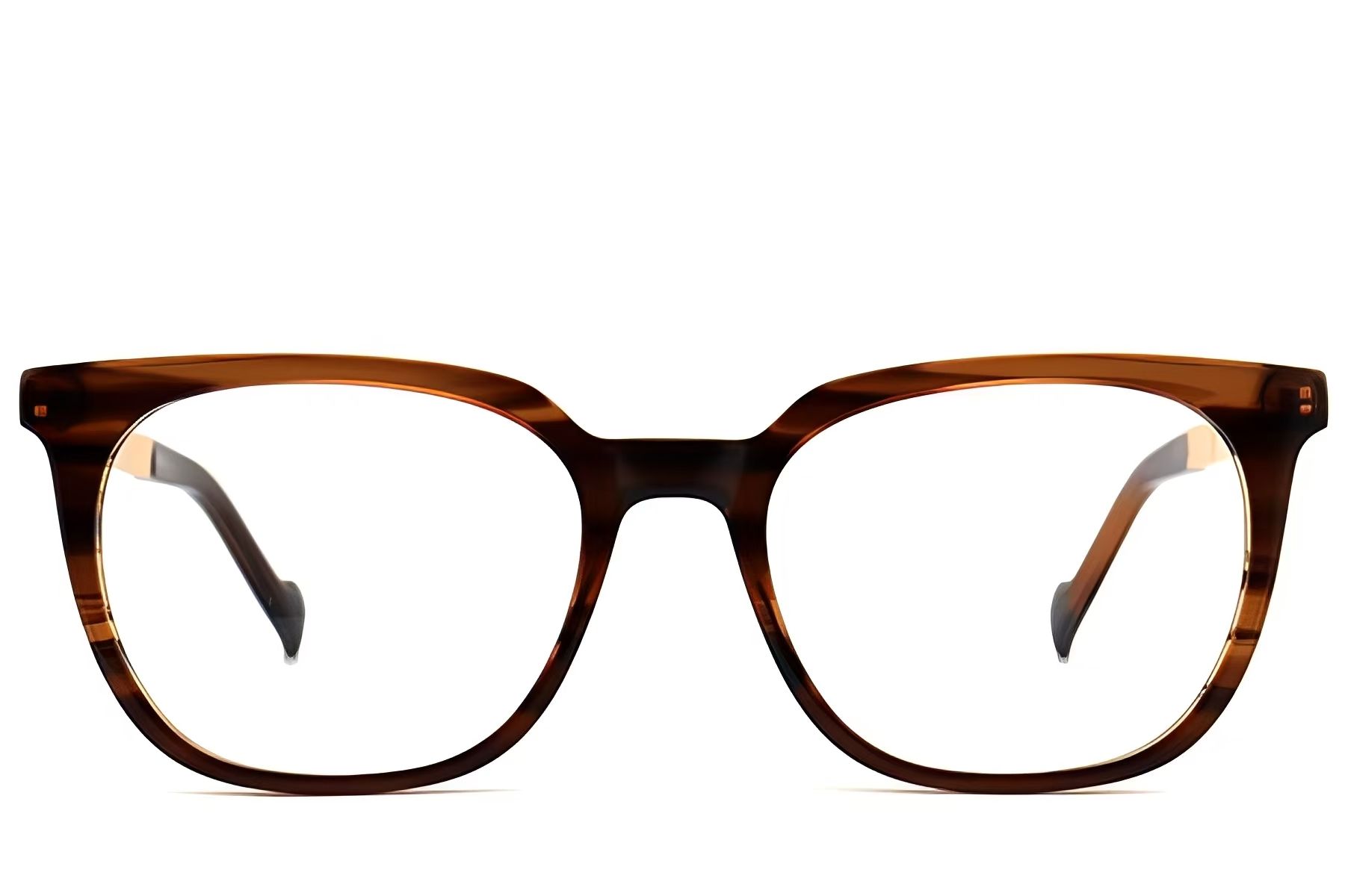 Bicchieri rettangolari in acetato marrone #BS2012-2120