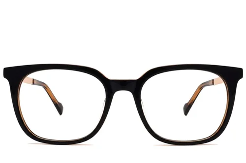 Verres rectangulaires en acétate orange #BS2012-2121